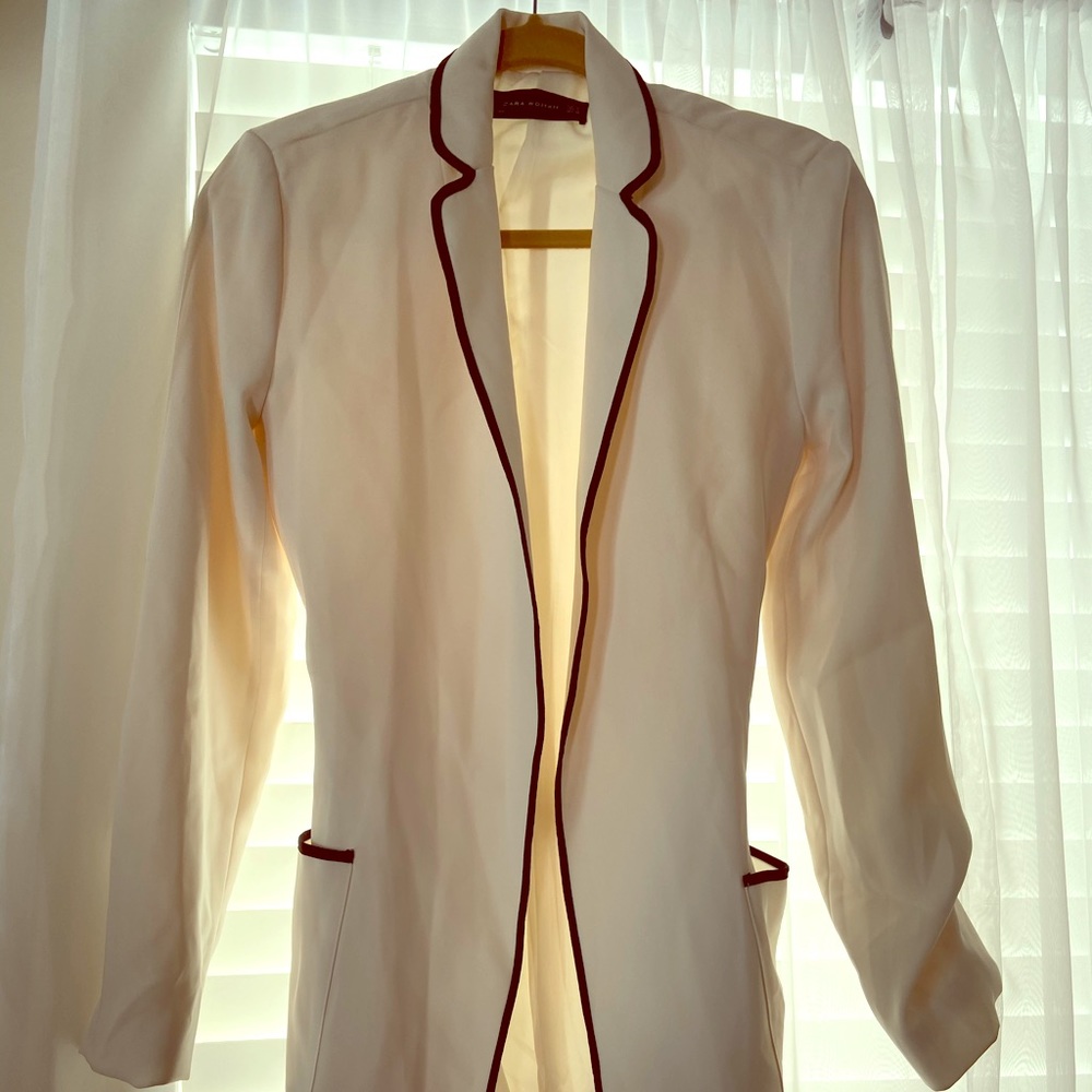 ZARA white blazer